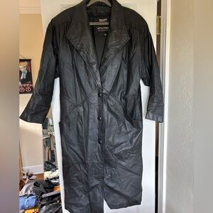 Wilson’s Leather‎ Women's Trench Coat Black Petite Small